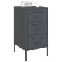 Mesita de noche acero gris antracita 36x39x68 cm de , Mesitas de noche - Ref: Foro24-843082, Precio: 92,84 €, Descuento: %