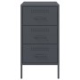 Mesita de noche acero gris antracita 36x39x68 cm de , Mesitas de noche - Ref: Foro24-843082, Precio: 92,84 €, Descuento: %