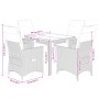 Mesita y sillas jardín 5 pzas y cojines ratán sintético beige by , Garden sets - Ref: Foro24-3276938, Price: 632,55 €, Discou...