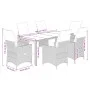 Set de mesa y sillas jardín 7 pzas con cojines ratán PE marrón by , Garden sets - Ref: Foro24-3276919, Price: 832,20 €, Disco...