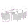 Set de mesa y sillas jardín 7 pzas con cojines ratán PE marrón de , Conjuntos de jardín - Ref: Foro24-3276919, Precio: 833,93...