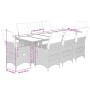 Set de mesa y sillas de jardín 5 pzas y cojines ratán PE beige by , Garden sets - Ref: Foro24-3277265, Price: 1,00 €, Discoun...