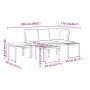 Bancos de jardín cojines 4 pzas acero recubrimiento polvo negro by , Garden sets - Ref: Foro24-3283639, Price: 293,26 €, Disc...
