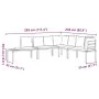 Gartenbankkissen 4-teilig, Stahl mit schwarzer Pulverbeschichtung. von , Gartensets - Ref: Foro24-3283645, Preis: 411,70 €, R...