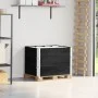 Collares de palets 3 unidades madera maciza de pino 80x60 cm by , Loading platforms and pallets - Ref: Foro24-3295363, Price:...