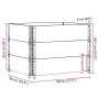 Collares de palets 3 unidades madera maciza de pino 80x60 cm by , Loading platforms and pallets - Ref: Foro24-3295363, Price:...