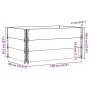 Collares de palets 3 uds madera maciza de pino gris 120x80 cm by , Loading platforms and pallets - Ref: Foro24-3295368, Price...