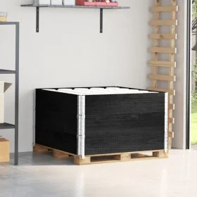 Collares de palets 3 uds madera maciza de pino negro 100x100 cm by , Loading platforms and pallets - Ref: Foro24-3295375, Pri...
