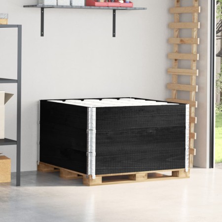 Collares de palets 3 uds madera maciza de pino negro 100x100 cm by , Loading platforms and pallets - Ref: Foro24-3295375, Pri...