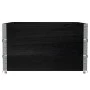 Collares de palets 3 uds madera maciza de pino negro 100x100 cm by , Loading platforms and pallets - Ref: Foro24-3295375, Pri...