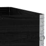 Collares de palets 3 uds madera maciza de pino negro 100x100 cm by , Loading platforms and pallets - Ref: Foro24-3295375, Pri...