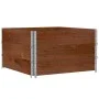 Collares de palets 3 uds madera maciza pino marrón 100x100 cm by , Loading platforms and pallets - Ref: Foro24-3295377, Price...
