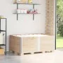 Collares de palets 3 unidades madera maciza de pino 150x100 cm by , Loading platforms and pallets - Ref: Foro24-3295382, Pric...
