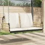 Silla columpio con cojines ratán sintético y acero 105x58x38 cm by , garden benches - Ref: Foro24-4009298, Price: 141,36 €, D...