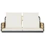 Silla columpio con cojines ratán sintético y acero 105x58x38 cm by , garden benches - Ref: Foro24-4009298, Price: 141,36 €, D...