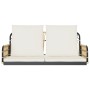 Silla columpio con cojines ratán sintético y acero 105x58x38 cm by , garden benches - Ref: Foro24-4009298, Price: 121,34 €, D...
