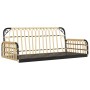 Silla columpio con cojines ratán sintético y acero 105x58x38 cm by , garden benches - Ref: Foro24-4009298, Price: 121,34 €, D...