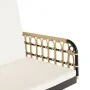 Silla columpio con cojines ratán sintético y acero 105x58x38 cm by , garden benches - Ref: Foro24-4009298, Price: 141,36 €, D...