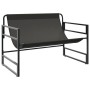Banco de jardín con cojín acero taupe 113 cm by , garden benches - Ref: Foro24-4009300, Price: 190,08 €, Discount: %