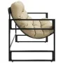 Gartenbank mit taupefarbenem Kissen aus Stahl, 113 cm. von , Gartenbänke - Ref: Foro24-4009300, Preis: 188,52 €, Rabatt: %