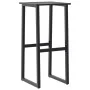 Juego de mesa alta y taburetes de jardín 9 piezas acero negro by , Garden sets - Ref: Foro24-3283754, Price: 726,41 €, Discou...