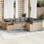 Juego de sofás jardín con cojines beige 10 pzas ratán sintético by , Garden sets - Ref: Foro24-3269399, Price: 668,46 €, Disc...