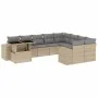 Juego de sofás jardín con cojines beige 10 pzas ratán sintético by , Garden sets - Ref: Foro24-3269399, Price: 668,46 €, Disc...