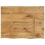 Tablero de mesa borde natural madera maciza mango 80x60x2,5 cm by , Table tops - Ref: Foro24-370356, Price: 72,03 €, Discount: %