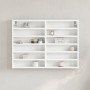 Vitrina de madera ingeniería blanca 80x8,5x58 cm de , Estantes y estanterías - Ref: Foro24-847954, Precio: 55,61 €