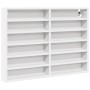 Vitrina de madera ingeniería blanca 80x8,5x58 cm von , Regale und Regale - Ref: Foro24-847954, Preis: 53,24 €, Rabatt: %