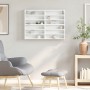 Vitrina de madera ingeniería blanca 80x8,5x58 cm von , Regale und Regale - Ref: Foro24-847954, Preis: 53,24 €, Rabatt: %