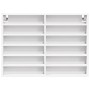 Vitrina de madera ingeniería blanca 80x8,5x58 cm von , Regale und Regale - Ref: Foro24-847954, Preis: 53,24 €, Rabatt: %