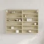 Vitrina de madera de ingeniería roble Sonoma 80x8,5x58 cm de , Estantes y estanterías - Ref: Foro24-847956, Precio: 49,56 €, ...