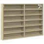 Vitrina de madera de ingeniería roble Sonoma 80x8,5x58 cm de , Estantes y estanterías - Ref: Foro24-847956, Precio: 49,56 €, ...