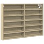 Vitrina de madera de ingeniería roble Sonoma 80x8,5x58 cm by , Shelves and shelves - Ref: Foro24-847956, Price: 50,52 €, Disc...