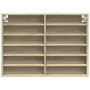 Vitrina de madera de ingeniería roble Sonoma 80x8,5x58 cm by , Shelves and shelves - Ref: Foro24-847956, Price: 50,52 €, Disc...