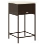 Taburetes de cocina con cojines 2 uds ratán sintético marrón by , Garden chairs - Ref: Foro24-368318, Price: 114,50 €, Discou...