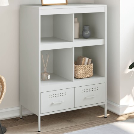 Aparador acero blanco 68x39x101,5 cm by , Sideboards - Ref: Foro24-843107, Price: 154,96 €, Discount: %