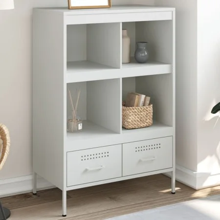 Aparador acero blanco 68x39x101,5 cm by , Sideboards - Ref: Foro24-843107, Price: 152,93 €, Discount: %