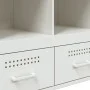 Aparador acero blanco 68x39x101,5 cm by , Sideboards - Ref: Foro24-843107, Price: 152,93 €, Discount: %