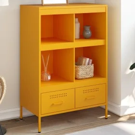 Aparador acero amarillo mostaza 68x39x101,5 cm by , Sideboards - Ref: Foro24-843105, Price: 152,93 €, Discount: %