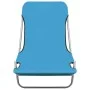 Folding sun loungers 2 units steel and blue fabric by vidaXL, Loungers - Ref: Foro24-310344, Price: 89,16 €, Discount: %