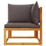 Ecksofa für den Garten mit massiven Akazienholz-Kissen. von , Outdoor-Sofas - Ref: Foro24-4008172, Preis: 125,71 €, Rabatt: %