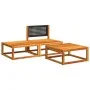 Set de sofás de jardín con cojines 3 pzas madera maciza acacia by , Outdoor sofas - Ref: Foro24-4008170, Price: 212,36 €, Dis...