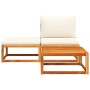 Gartensofa-Set mit 3-teiligen massiven Akazienholz-Sitzgarnituren. von , Outdoor-Sofas - Ref: Foro24-4008170, Preis: 218,26 €...