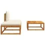 Set de sofás de jardín con cojines 3 pzas madera maciza acacia by , Outdoor sofas - Ref: Foro24-4008170, Price: 212,36 €, Dis...