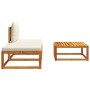 Set de sofás de jardín con cojines 3 pzas madera maciza acacia by , Outdoor sofas - Ref: Foro24-4008170, Price: 218,26 €, Dis...