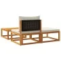 Set de sofás de jardín con cojines 3 pzas madera maciza acacia by , Outdoor sofas - Ref: Foro24-4008170, Price: 212,36 €, Dis...