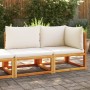 Sofá de jardín 2 plazas con cojines madera maciza de acacia by , Outdoor sofas - Ref: Foro24-4008179, Price: 237,51 €, Discou...