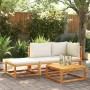 Sofá de jardín 2 plazas con cojines madera maciza de acacia by , Outdoor sofas - Ref: Foro24-4008179, Price: 237,51 €, Discou...